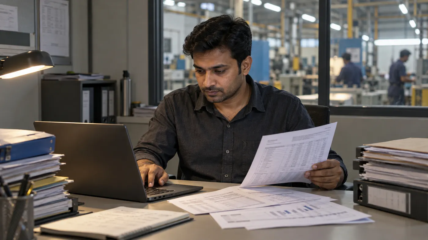 Review of operational records and reports for an inventory accuracy assessment